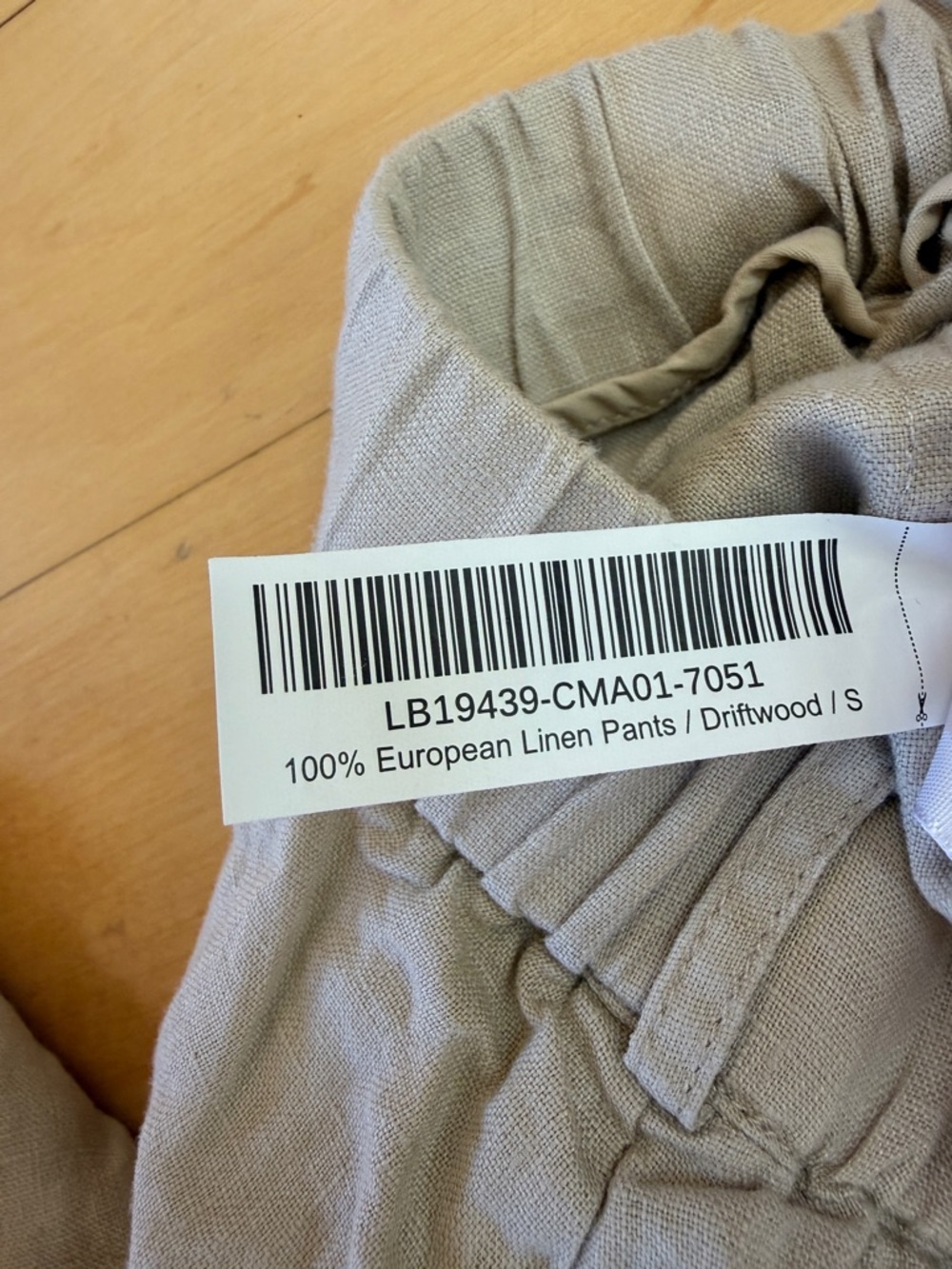 Quince Lightweight European Linen Pants Flax Color Sz Small - Picture 8 of 11
